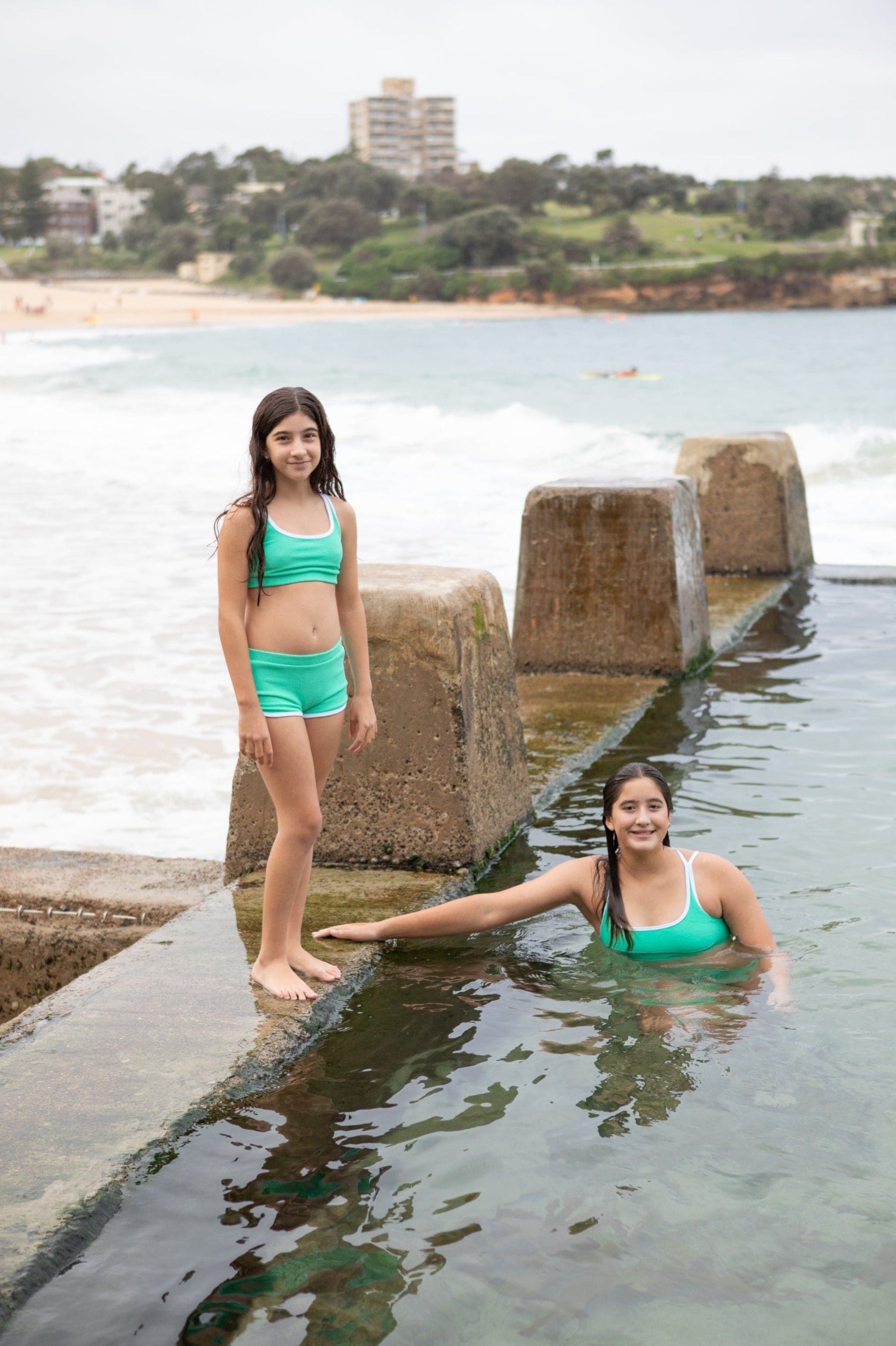 Teen Girls Swim Bikini Top-Roar Republic