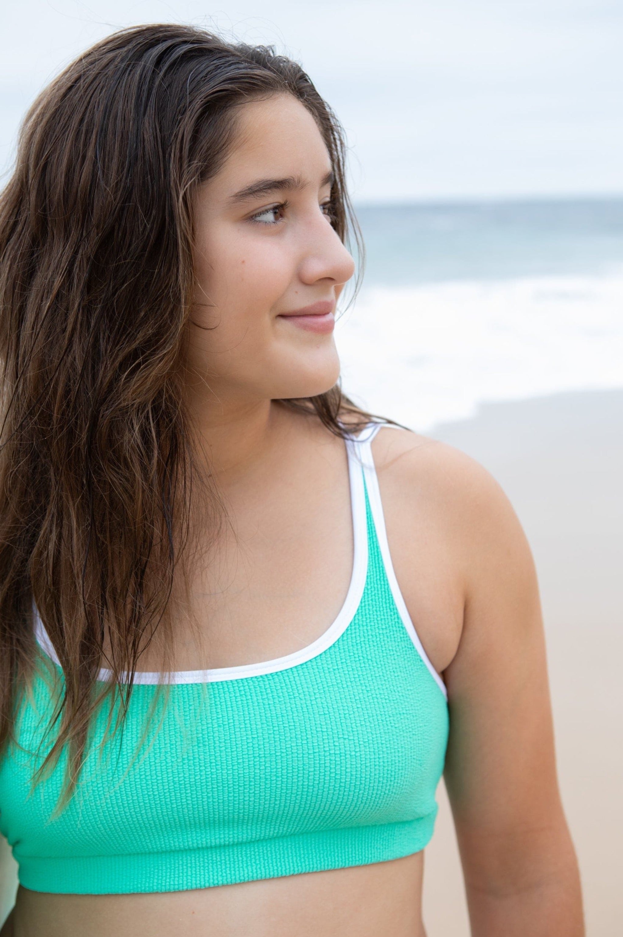 Teen Girls Swim Bikini Top-Roar Republic