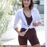 Sophia Cotton White Shirt-Roar Republic