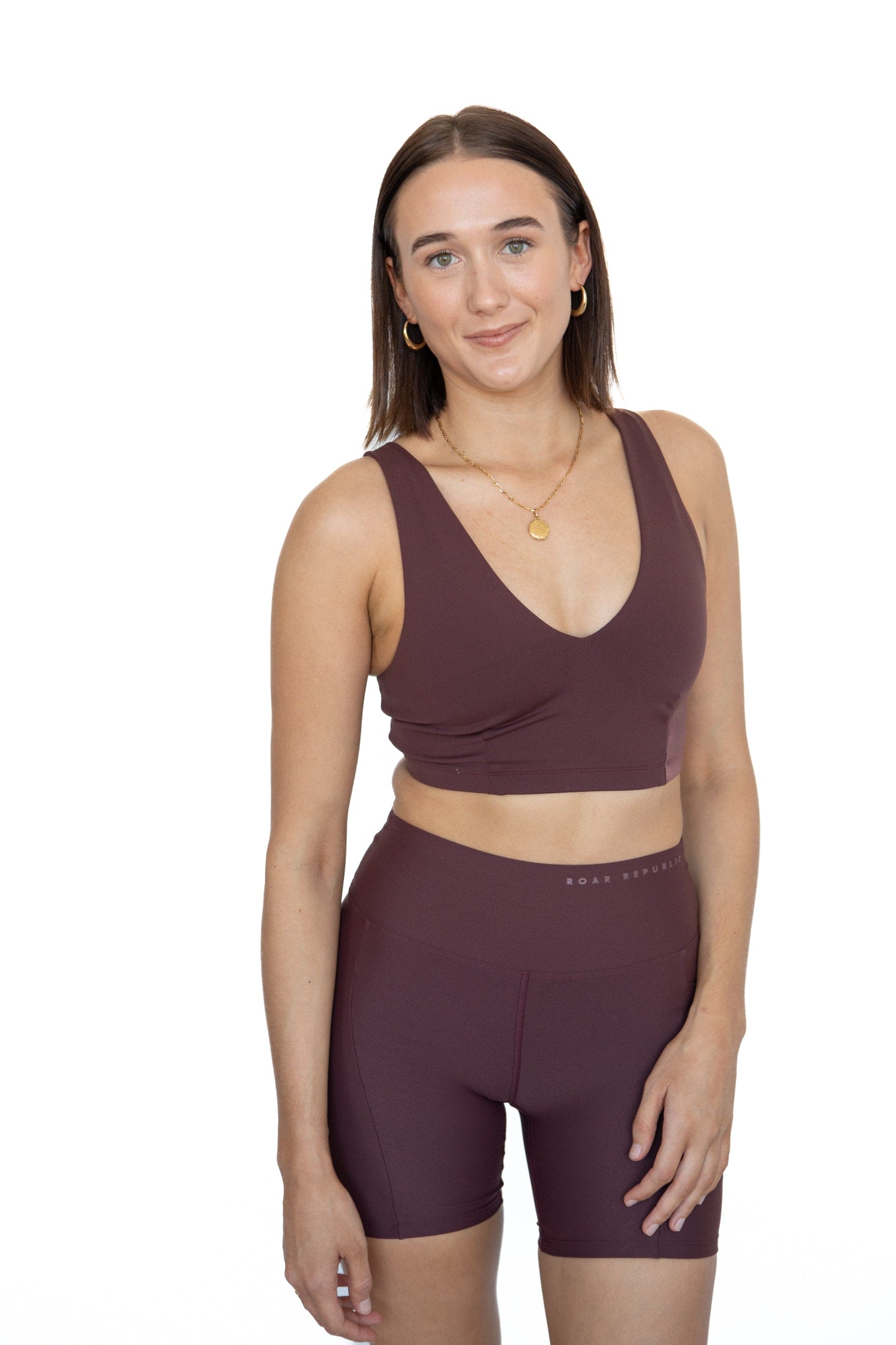 SOLENE ESPRESSO BIKE SHORTS-Roar Republic