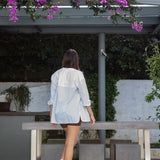 Sophia Cotton White Shirt-Roar Republic