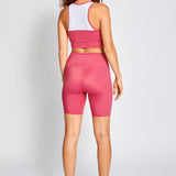 EMPOWER DAHLIA PINK BIKE SHORTS-Roar Republic