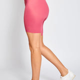 EMPOWER DAHLIA PINK BIKE SHORTS-Roar Republic